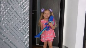 Diana and Papa have fun at the water park