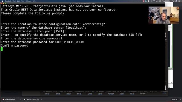 Installing Oracle REST Data Services (ORDS) and SQL Developer Web.