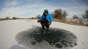 Окунь на балансир и блесну. Ловля окуня со льда.