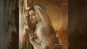 Максим и Василиса. Белое платье, белая фата.