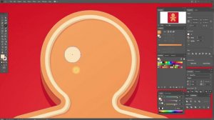 КАК НАРИСОВАТЬ ПРЯНИЧНОГО (ИМБИРНОГО) ЧЕЛОВЕЧКА. УРОК В ADOBE ILLUSTRATOR (Иллюстраторе).