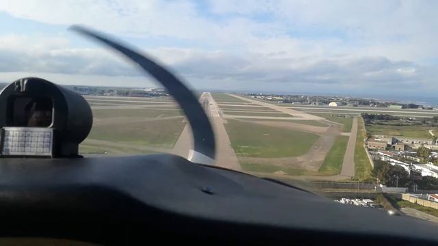 Landing in Brindisi airport, tecnam p2002jf смотреть онлайн