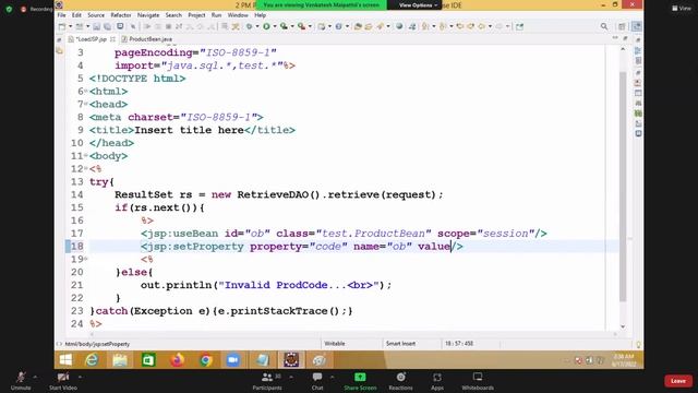 Advanced Java Lecture [36] (17 June 2022) On JSP Tags And Program || Smart Java Developer||