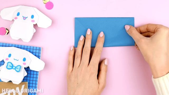 Оригами Синнаморолл из бумаги | Оригами собачка | Origami Paper Cinnamoroll | Origami puppy