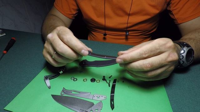 Kershaw 7777 Bareknukle | разбираем  (клин не по центру)