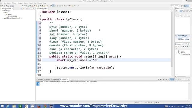 Java Tutorial For Beginners 4 - Variables and Types in Java