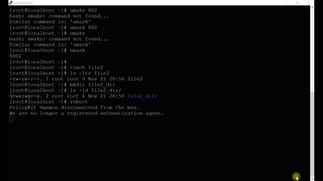 (Module 17) UMASK Configuration File ll UMASK 022 and 077 ll UMASK  /etc/profile and /etc/bashrc