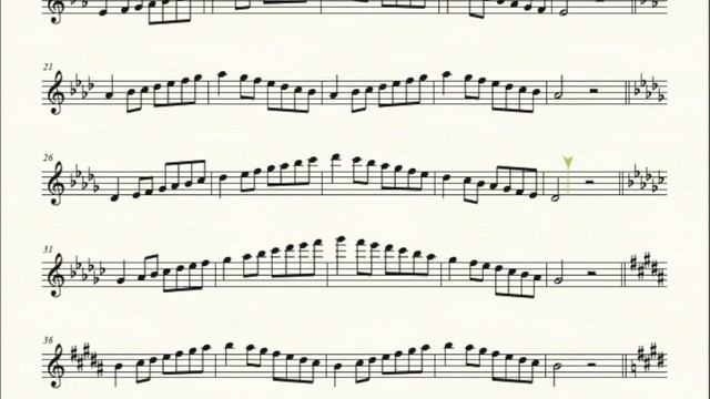 Flute: Multiple Octave Major Scales with Metronome смотреть онлайн
