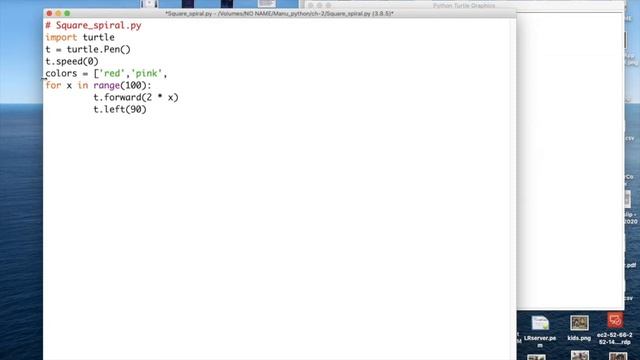 python for kids Turtle Library