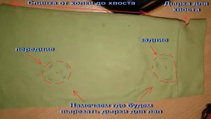 Что бы кобель йорка не метил дома. (Делаем ему комбез)