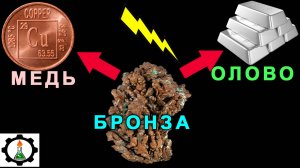 36 Рафинирование бронзы электролизом. Разделяю на олово и медь