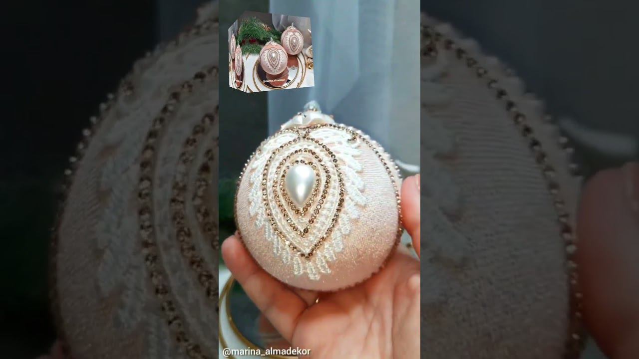 Елочные шары в персиковом цвете смотреть онлайн