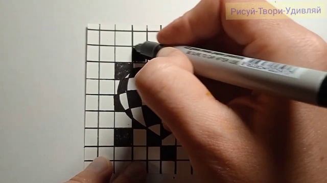 Как нарисовать 3d рисунок. Оптическая иллюзия Сердце. Простые 3D рисунки смотреть онлайн