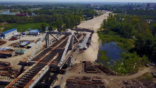 Строительство Фрунзенского моста 07.08.2017 г. Самара 4K смотреть онлайн