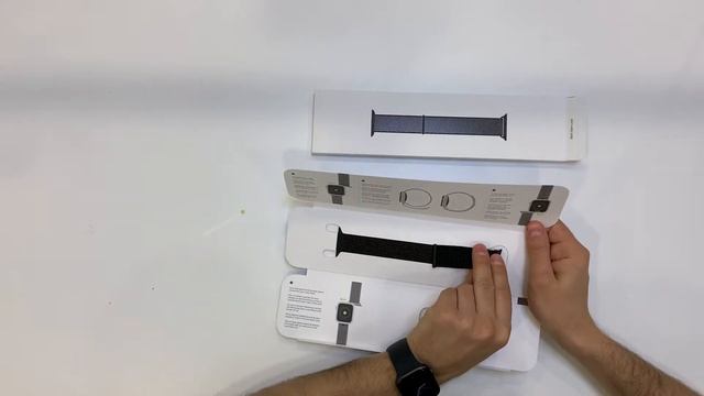 Распаковка заказа из магазина Apple Россия Нейлоновый ремешок и Apple Watch Series 3 смотреть онлайн