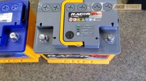 Аккумулятор Racer EFB.  Аккумулятор АКОМ EFB.  Реальные характеристики . Сравнение.