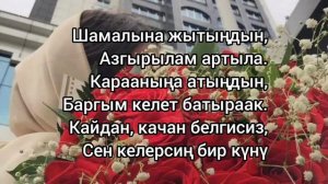 Султан садыралиев Сен келээрсин Текст