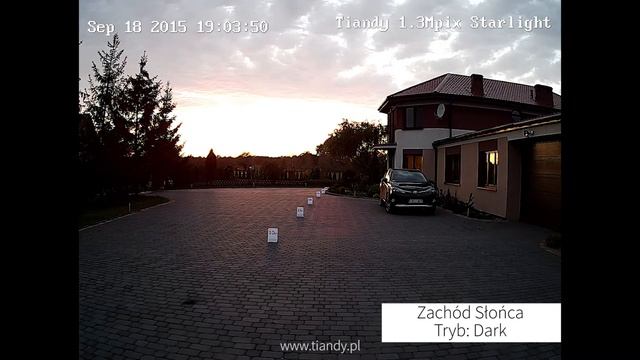 Test kamer Tiandy 1.3 Mpix Starlight смотреть онлайн