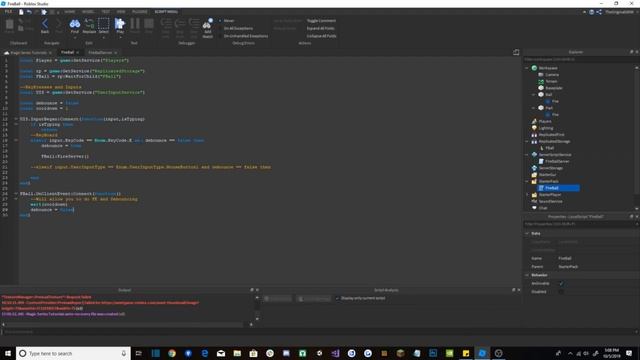 Roblox | Skills Tutorial Fire Ball смотреть онлайн