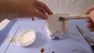 "Кашпо" из  КАРТОНА