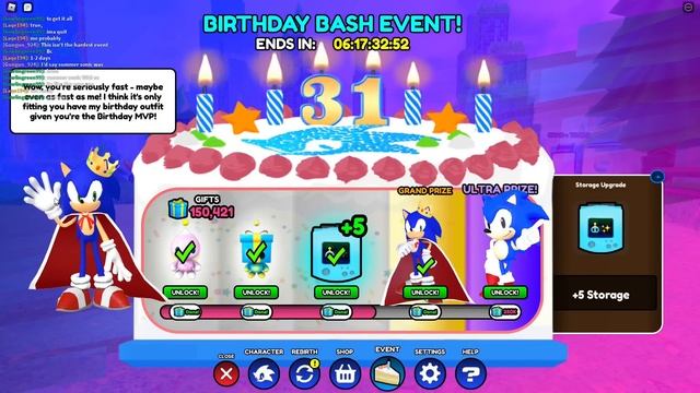 How to UNLOCK CLASSIC SONIC + BIRTHDAY KING SONIC in Sonic Speed SImulator [Roblox] смотреть онлайн