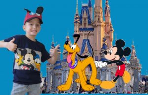 Vintik goes to Disney World / Винтик в парке Disney World