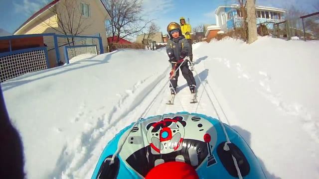 Катание на снегоходе Рыбинка ч3 смотреть онлайн