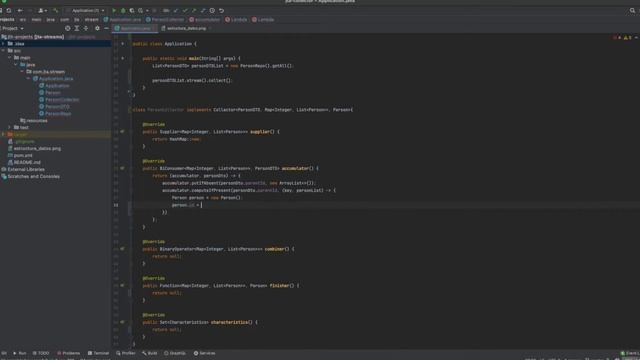 Implementar Java Stream Collector смотреть онлайн