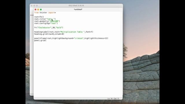 09-Creating Tables Using Tkinter | Tabular data in python Tkinter | dispaly data in row and columns