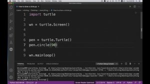 How to draw a circle | Python turtle module