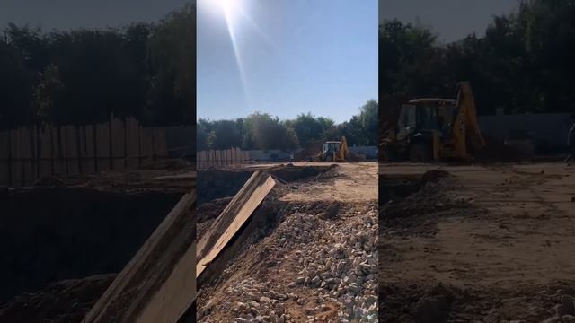?Шпунтовое ограждение котлована. Система строительного водопонижения иглофильтрами. Осушение участк