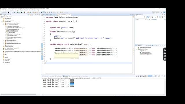 Java-Selenium # 4 | Java Static Variable | NATASA Tech