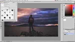 How to use Photoshop Lightning Brushes Tutorial