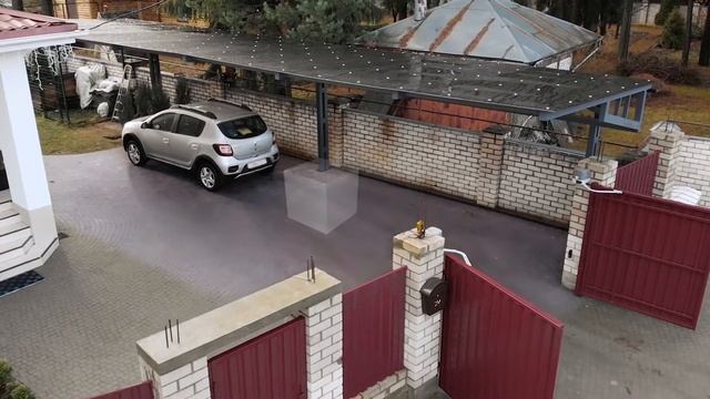 Консольный навес для автомобиля. Навес на одной опоре для машины