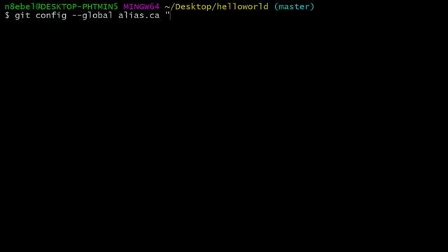 Creating a Git Alias смотреть онлайн