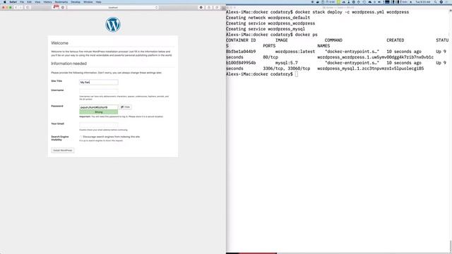 So, Wordpress running on a simple Docker Stack... смотреть онлайн