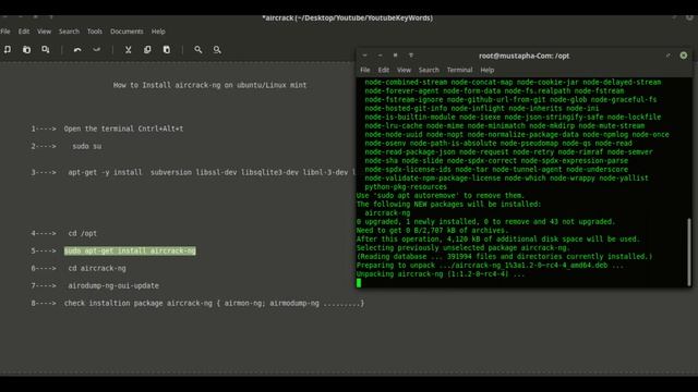 How to Install aircrack-ng on ubuntu/Linux mint смотреть онлайн