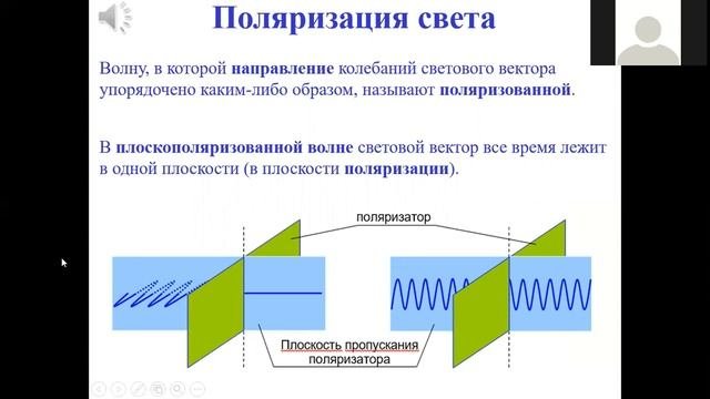 Световая волна  Поляризация света Лекция 12 1