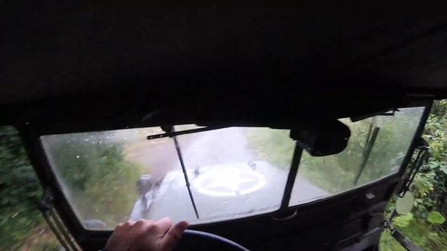 Willys Jeep; drive in the rain, July 31st 2021 смотреть онлайн