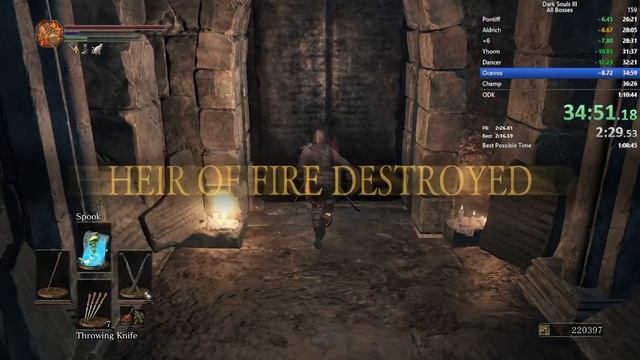 Dark Souls 3 All Bosses Speedrun World Record 1:09:48 смотреть онлайн