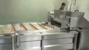 Автоматическая линия разморозки, варки и охлаждения креветки КИТАЙ