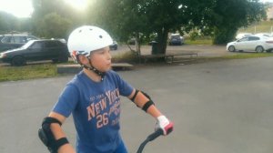 Как сделать брайфлип (брай) на самокате.