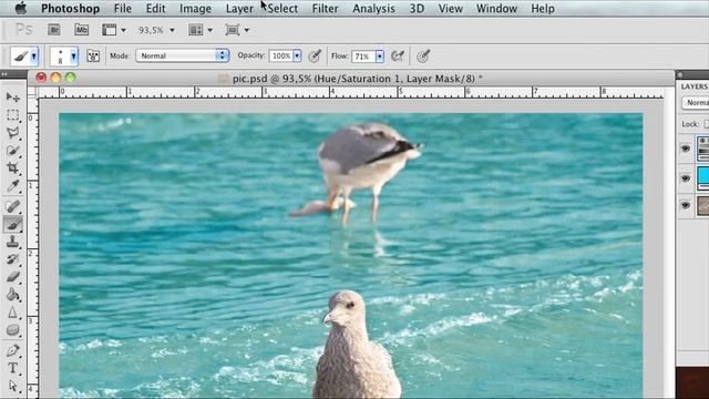 Epic Photoshop Time - How to turn brown water into blue смотреть онлайн