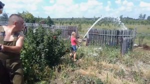 SUPER насадка на мотокосу. Водяная помпа. [ The nozzle on the motorcycle mower. Water pump.