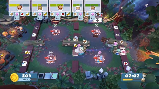 Overcooked 2 Campfire Cook Off 3-3 solo 4 stars