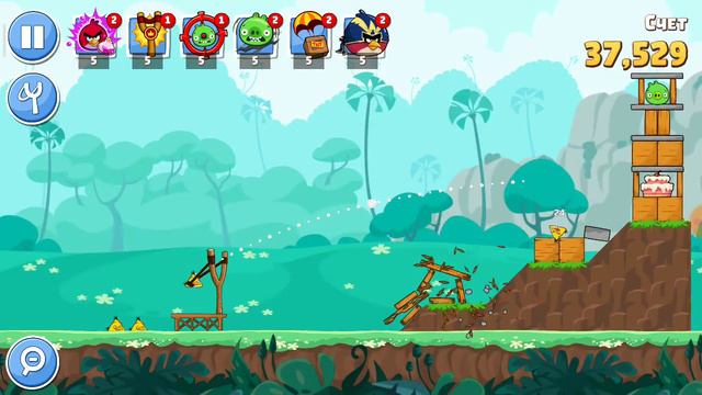 Играем в angry birds FRIENDS смотреть онлайн