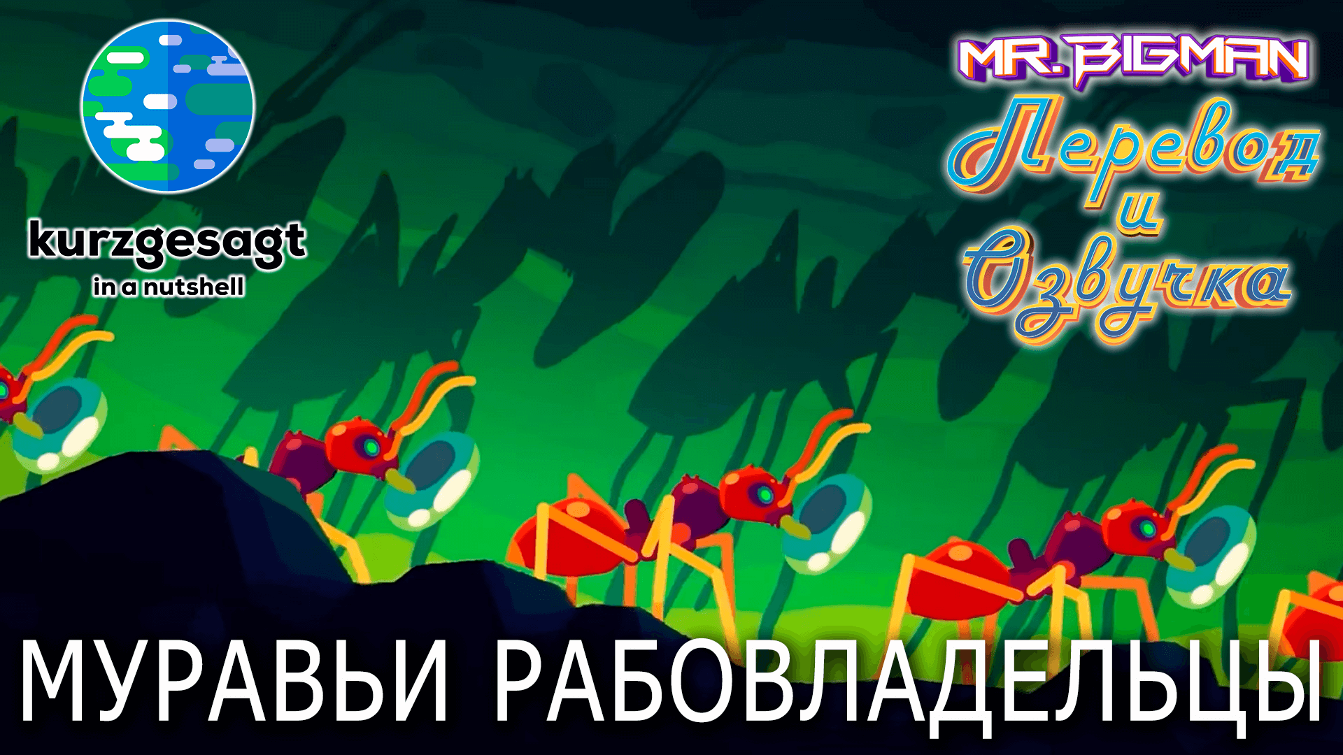 Муравьи рабовладельцы Kurzgesagt на русском | Русская озвучка смотреть онлайн