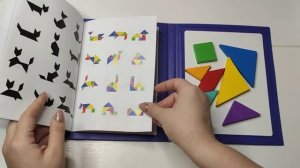 Головоломка-мозаика "Танграм", бренд Woodiness magnetic