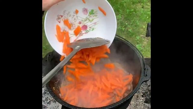 Как приготовить жаркое в казане.