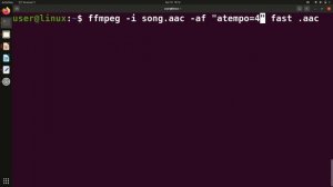 Increase Playback speed of any Audio using ffmpeg command.